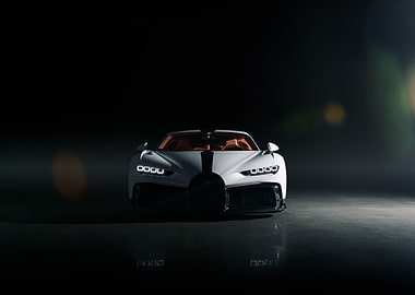 White Bugatti Chiron