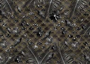 Tropical Jungle Noir Scales Glam 1