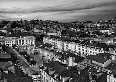 Lisbon Cityscape at Dusk