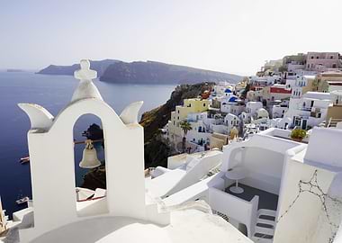 Santorini Bell Tower View