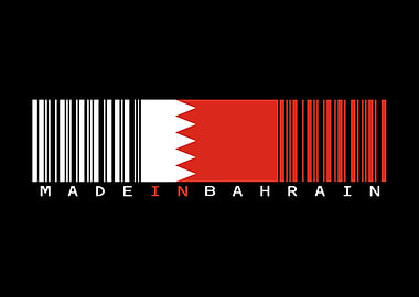 Bahrain Flag Barcode