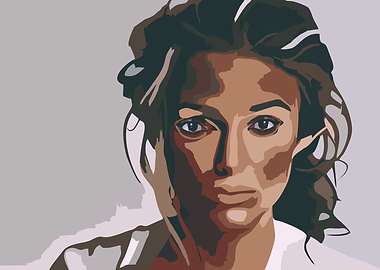 Woman Portrait in Digital Art