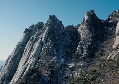 Dobongsan mountain, Korea in winter