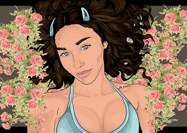 Woman with Roses (Chantel Jeffries)