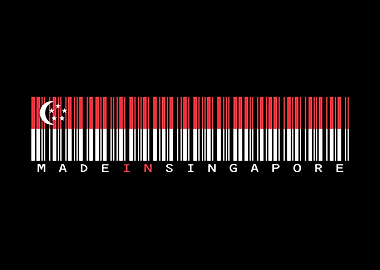 Singapore Barcode Flag