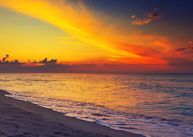 Sunset Beach, Atlantic Ocean, Cuba