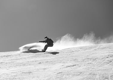 Snowboarder in Action