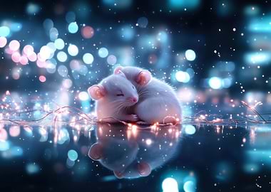 Cute Mice with Lights