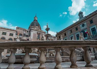 Fountain and Architecture (Palermo)