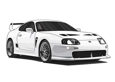 Toyota Supra MK4 TRD 3000GT White