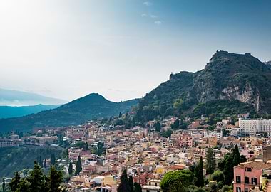 Hilltop Town in Italy - Sicily
