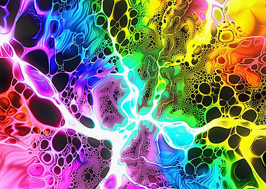 Abstract Rainbow Swirls