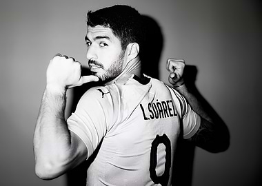 Luis Suarez in a White Jersey