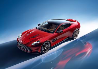 Aston Martin Red Sports Car