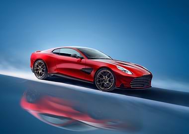 Red Aston Martin Coupe
