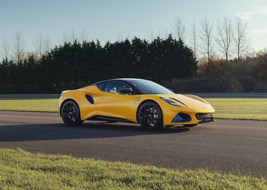 Yellow Lotus Sports Car