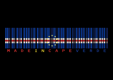Cape Verde Flag Barcode