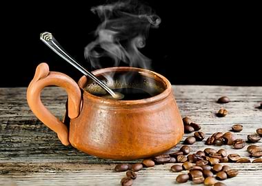 Clay Mug of Coffee