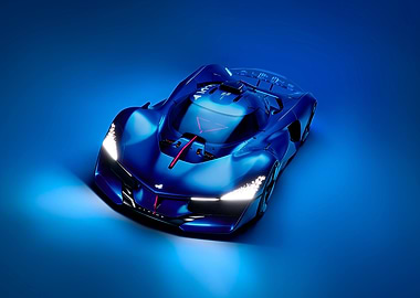 Blue Concept Car