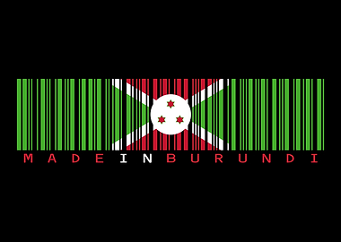 Burundi Flag Barcode