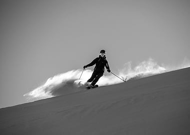 Skier in Powder