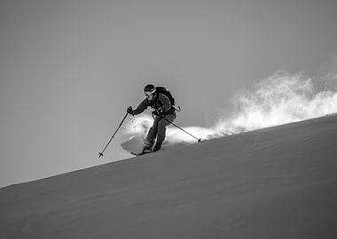 Skier in Powder