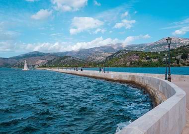 Bridge Breakwater with Sea View