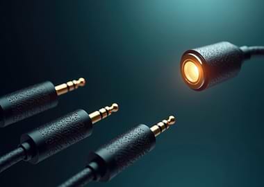 Audio cables fertilizing concept