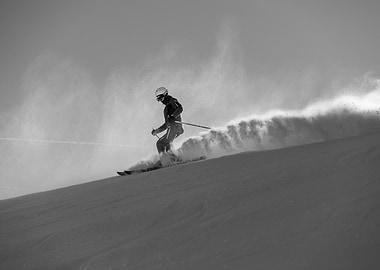 Skier in Motion