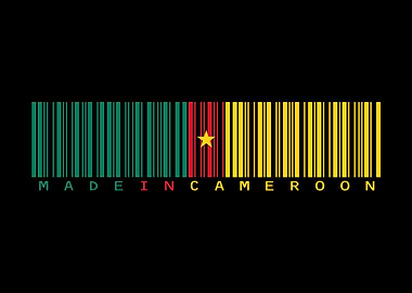 Cameroon Barcode Flag