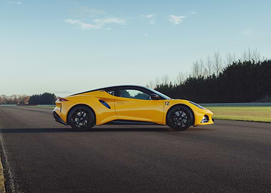 Yellow Lotus Sports Car