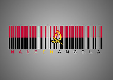 Angola Barcode Flag