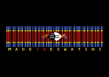 Swatini Flag Barcode