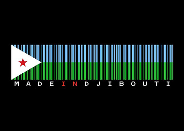 Djibouti Flag Barcode