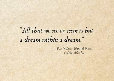 Edgar Allan Poe Quote