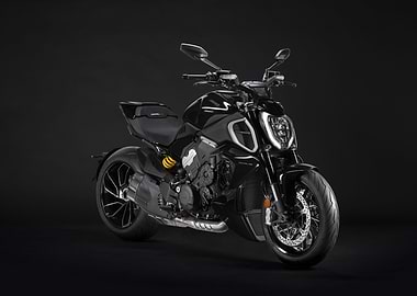 Black Ducati Diavel 1260