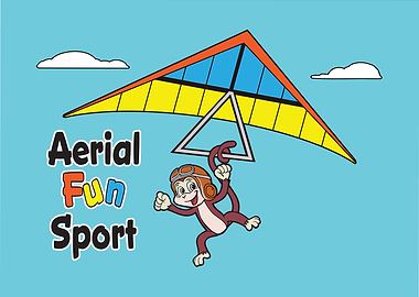 Monkey Hang Gliding