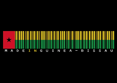 Guinea-Bissau Barcode Flag