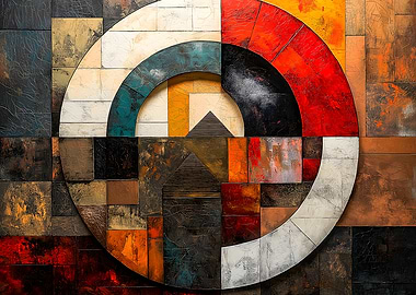 Abstract Geometric Painting