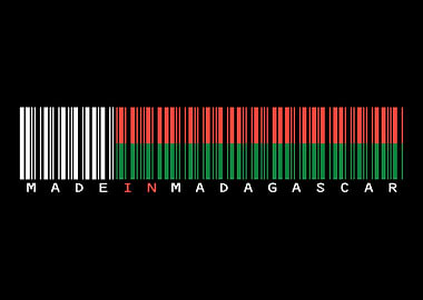 Madagascar Barcode Flag