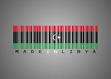 Libya Barcode Flag