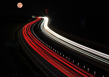 Night Highway Lights