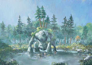 Stone Giant take is bath