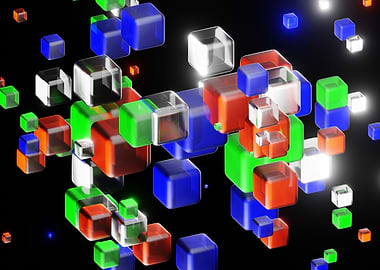 Abstract 3D Cubes