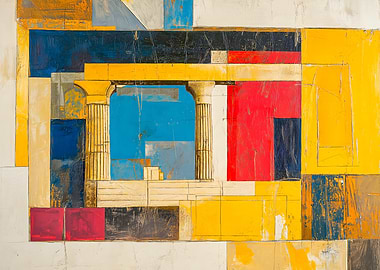 Abstract Architecture Painting