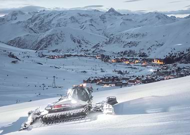 Snowcat in Mountain Village