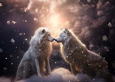 Two Wolves in Love