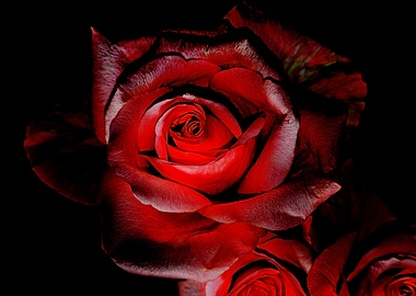 Red Rose Close-Up