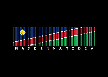 Namibia Flag Barcode