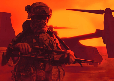 Military Soldier Silhouette